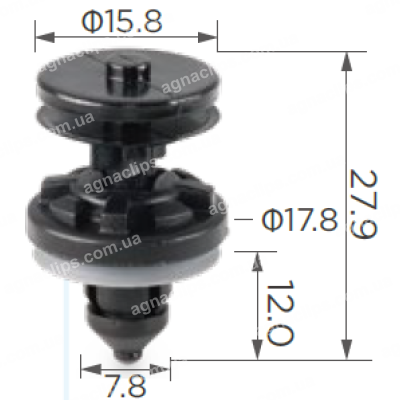 C 1689 Кліпса Ford W709004S300 1257376 1257374