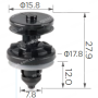 C 1689 Кліпса Ford W709004S300 1257376 1257374