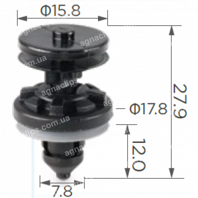 C 1689 Кліпса Ford W709004S300 1257376 1257374