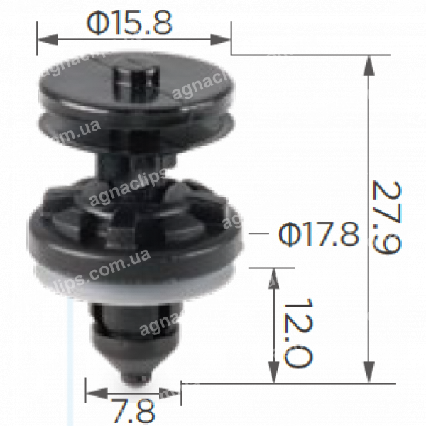 C 1689 Кліпса Ford W709004S300 1257376 1257374