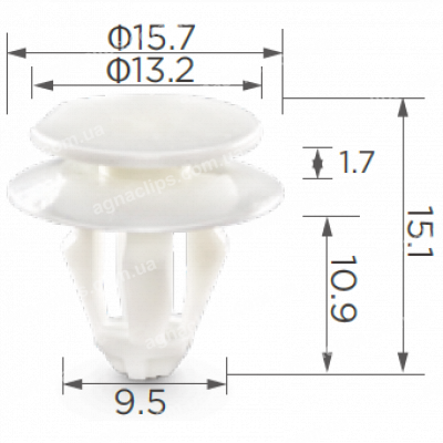 C 1691 Кліпса VW Seat Skoda Audi 8E0867267