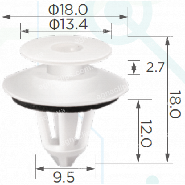 C 1699 Кліпса Mercedes Audi Seat Skoda VW Opel Mitsubishi Samand Smart Dacia BMW Chrysler Ford E865220S A0069884378 6117693 2E0867059 0069884378