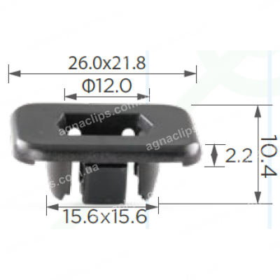 C 108 Кліпса Nissan Infiniti 6238030F00 62380U7400 62325R8000 решітка радіатора