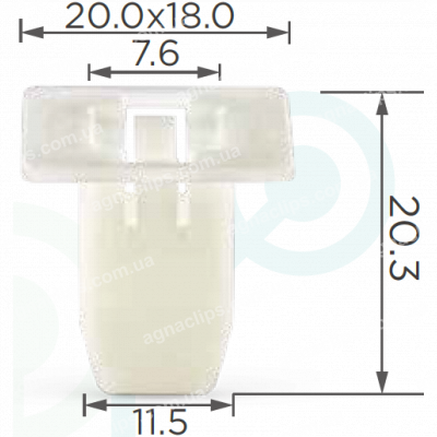 C 238 Кліпса Honda Acura 90106SW3003 кріплення бампера