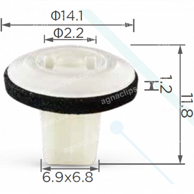 C 483 Кліпса Toyota Lexus Honda Acura Peugeot Citroen 9018904066 90662693003 90665SM4000 906626930030