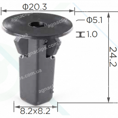 C 664 Кліпса Toyota Lexus 9018906157