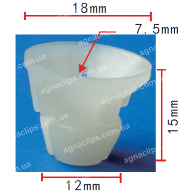 C 840 Втулка Lexus Toyota 90189-06162 9018906162 кріплення фар