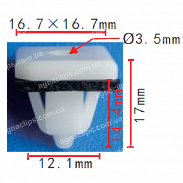 C 970 Кліпса Hyundai Kia 8775837000 молдингу порога