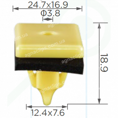 C 1148 Кліпса Hyundai Kia 8775927000 молдингу порога