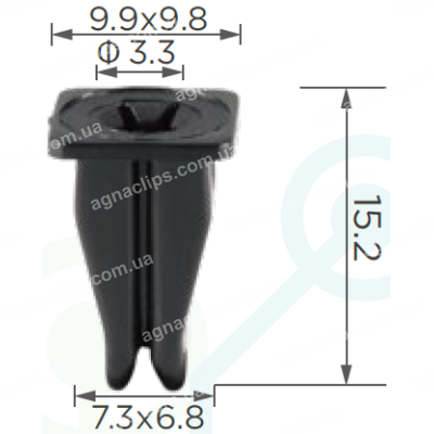 C 1184 Кліпса Mercedes BMW A0009881625 A6399880185 63171367868