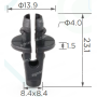 C 1185 Кліпса Mercedes A0009886625