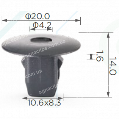 C 1269 Кліпса Honda 90682SEA003