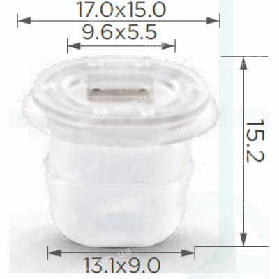 C 1433 Втулка панелі приладів BMW 51458161557