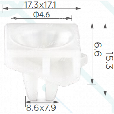 C 1471 Кліпса Subaru 94079AA000 обшивка дверей