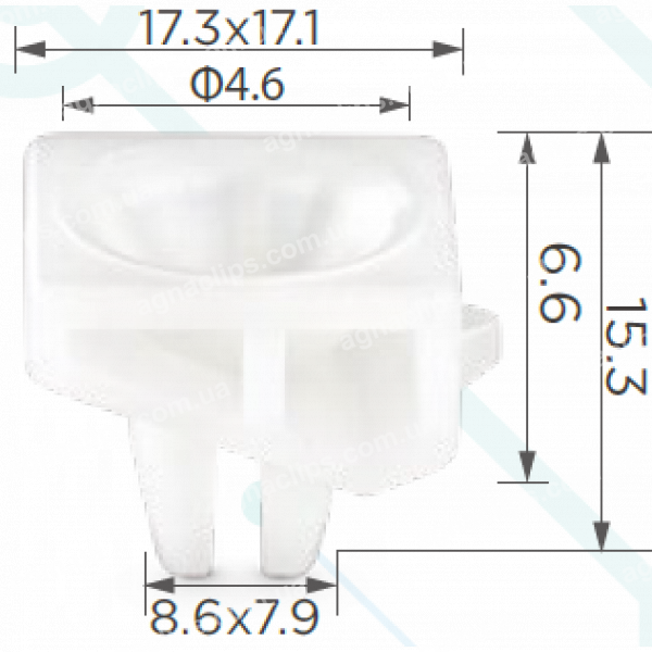 C 1471 Кліпса Subaru 94079AA000 обшивка дверей