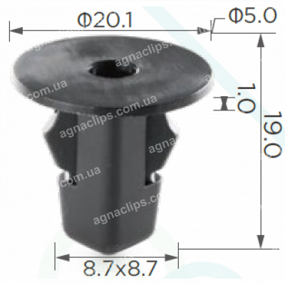 C 1602 Кліпса Toyota Lexus Mitsubishi MR971765 9018906065