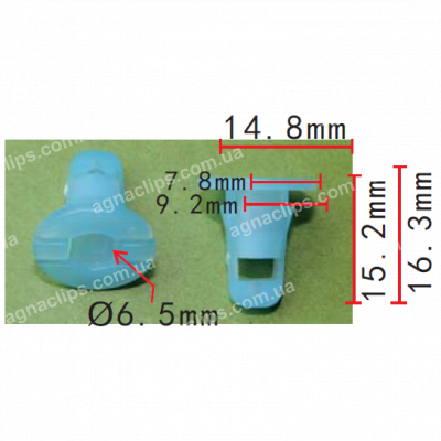 C 1734 Кліпса Nissan Infiniti 76848ED000 накладки порога