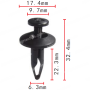 C 46 Кліпса Ford N804570S GM 20664092 Fiat/Alfa/Lancia 15773445 BMW 07146971349