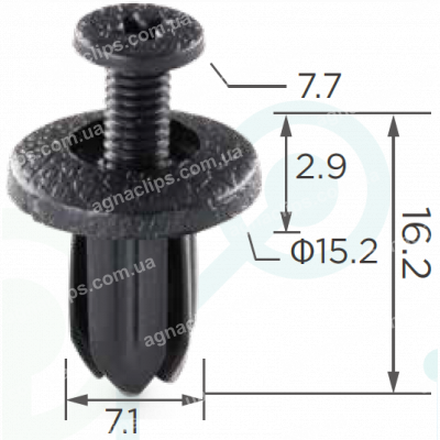 C 72 Кліпса Honda Acura 91550SH3003