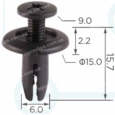 C 91 Кліпса Honda 90683CA5003 90683SA5003 Toyota Lexus 9046706198 9046706153 9040906319 Nissan 0155301203