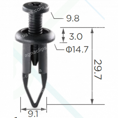 C 111 Кліпса Toyota Lexus 9046709093