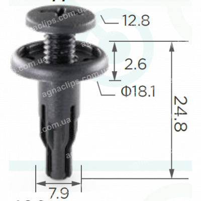 C 122 Кліпса обшивки Honda Acura 90505SM4003 90505SX0003