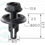 C 123 Кліпса Honda Acura 91516SK7013 Nissan Infiniti 015530034U