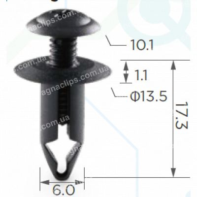 C 181 Кліпса Infinity GM Nissan Mitsubishi Ford 6686001W01 94051993 M344737 M406893