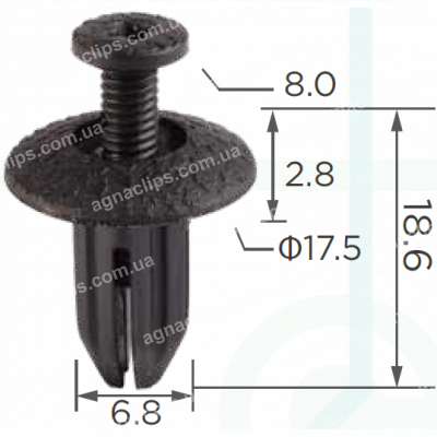 C 273 Кліпса Honda Acura 91570SK7003ZF