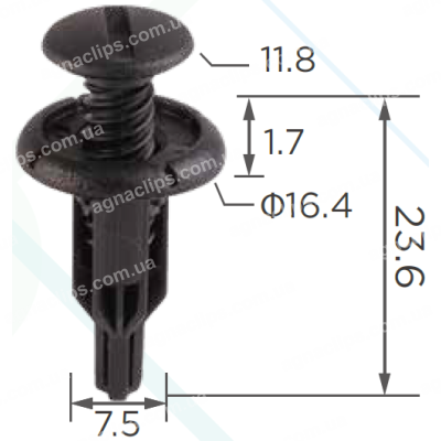 C 339 Кліпса Honda Mazda Mitsubishi Nissan Suzuki Toyota 91561S84A21ZA 91561S84A00M1 91561S84A21ZA 91561S84A21Z