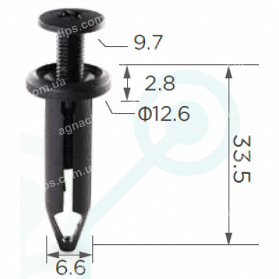 C 510 Кліпса Ford GM Chrysler 7мм 10195515 N805026S 4696488 6503163