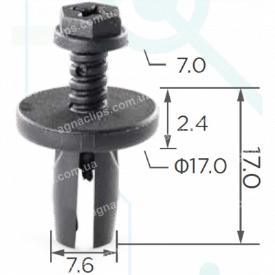 C 530 Кліпса Chrysler 8880417