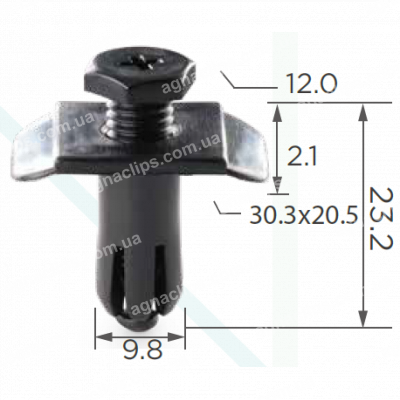 C 554 Кліпса бампера Ford Mazda E92Z17C756C GJ2150034