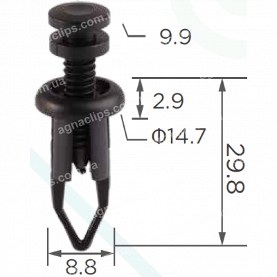 C 632 Кліпса Toyota Lexus 9046709096 накладки бампера