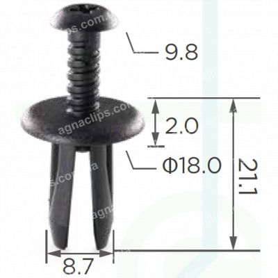 C 854 Кліпса Fiat Alfa Lancia 82421028 Iveco 504056662