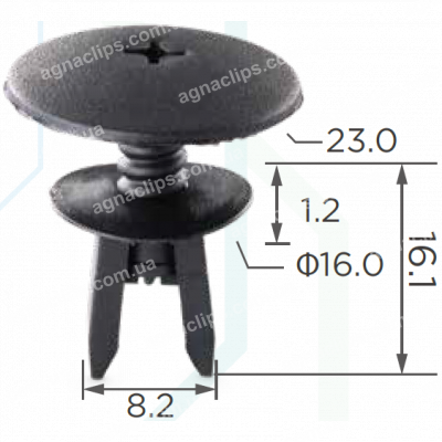 C 925 Кліпса Audi VW Seat Skoda 1H0819055C01C