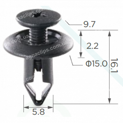 C 1103 Кліпса Mitsubishi Daewoo Chevrolet Opel 94530438 MB344728