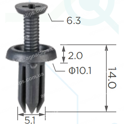 C 1177 Кліпса Toyota Lexus 9046705090B1 9046705090