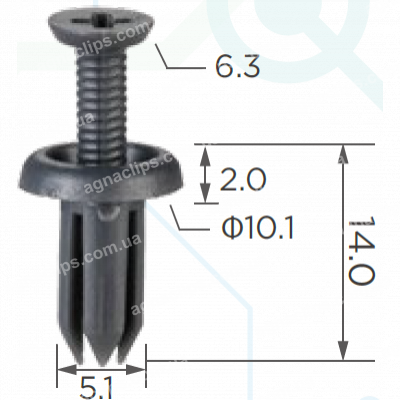 C 1177 Кліпса Toyota Lexus 9046705090B1 9046705090
