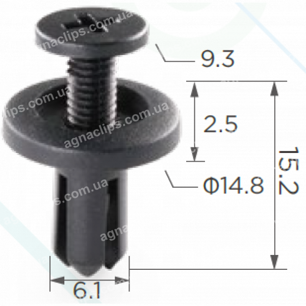 C 1445 Кліпса Mitsubishi MB345544 Hyundai Kia 0K20150033 Suzuki 09409073055PK Toyota Lexus 9046706017