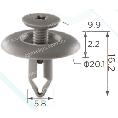 C 1449 Кліпса Honda 90677SL0003 90802PR7A01