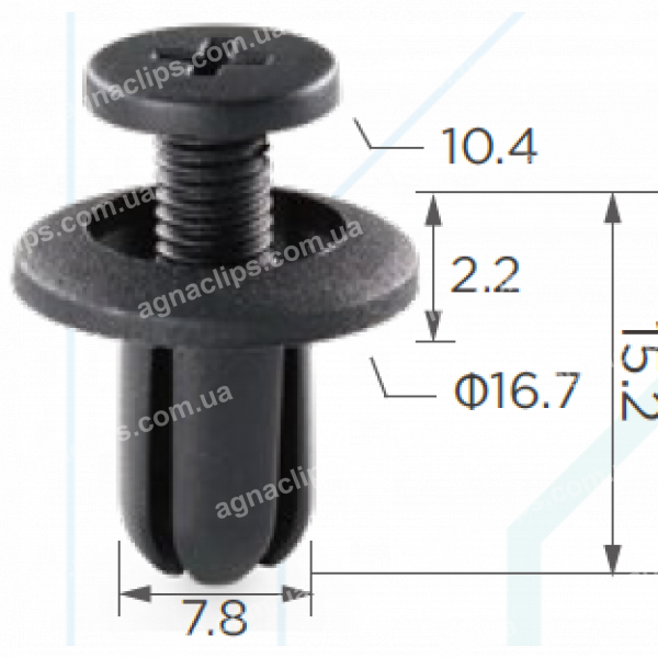 C 1453 Кліпса Mazda 992650625 Jaguar 20426301 Honda 90657SA6003 N30413356A Hyundai Kia 0K20150033 Toyota Lexus 9046706017 904670707222 GM 94198687 Mitsubishi MB34554 4 Nissan 0155306071