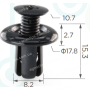 C 1542 Кліпса Hyundai Kia MB45556143 8659028000 0G03250037A Mazda B09251833 Ford W705845S300 Honda 91507SH3003 Subaru