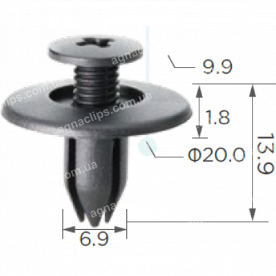 C 1721 Кліпса Subaru 59122AC030