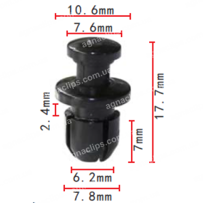 C 248 Кліпса Toyota Lexus Honda Acura 9046707059B1 90657SB0003