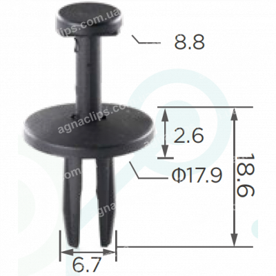 C 597 Кліпса Chrysler Jeep 6503454