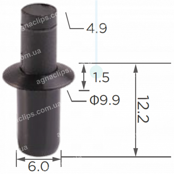 C 957 Кліпса Mercedes A0009908492