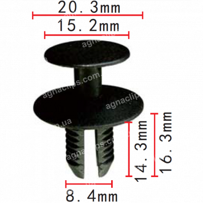 C 1253 Кліпса BMW Mercedes Mitsubishi Volvo Citroen Peugeot Renault 51471911992 2019900292 M820141 30820141 А2019900292