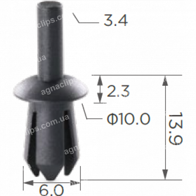 C 1735 Кліпса Opel Audi Seat Skoda VW N0385012 1719242