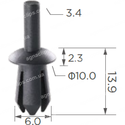 C 1735 Кліпса Opel Audi Seat Skoda VW N0385012 1719242